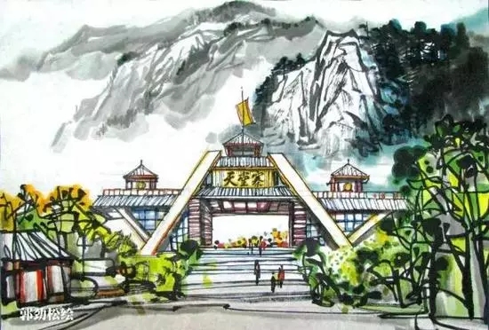 安徽景物如画！手绘版的安徽亿万先生景点更美！